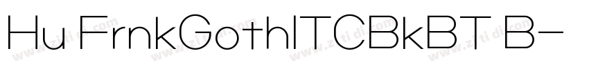 Hu FrnkGothITCBkBT B字体转换